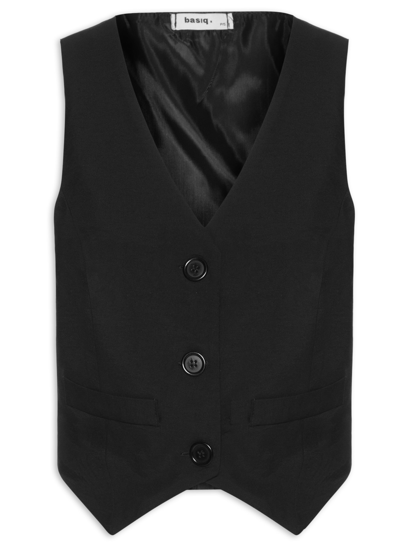 Colete Feminino Social Preto Basiq