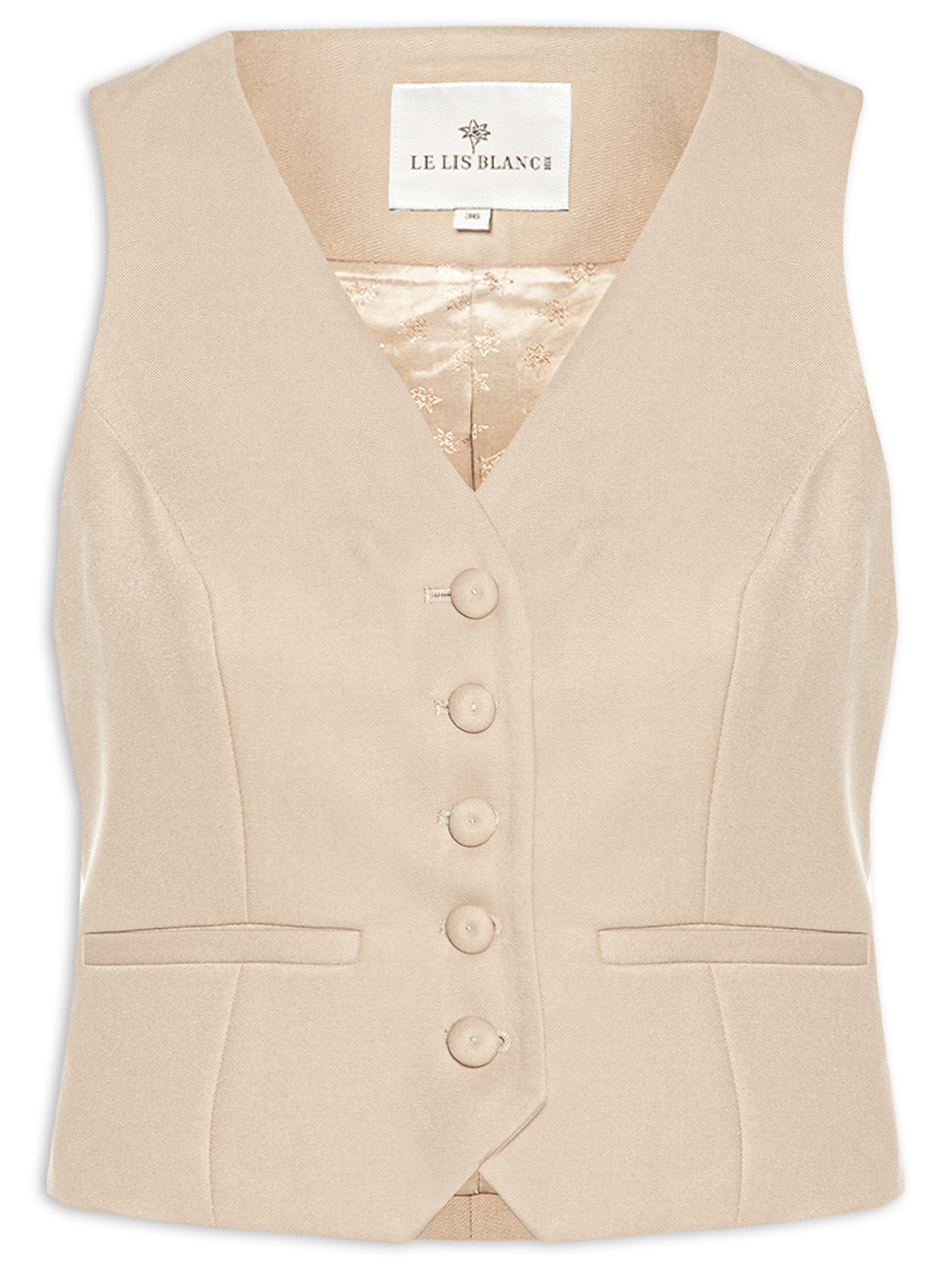 Colete Feminino Stella Bege Le Lis