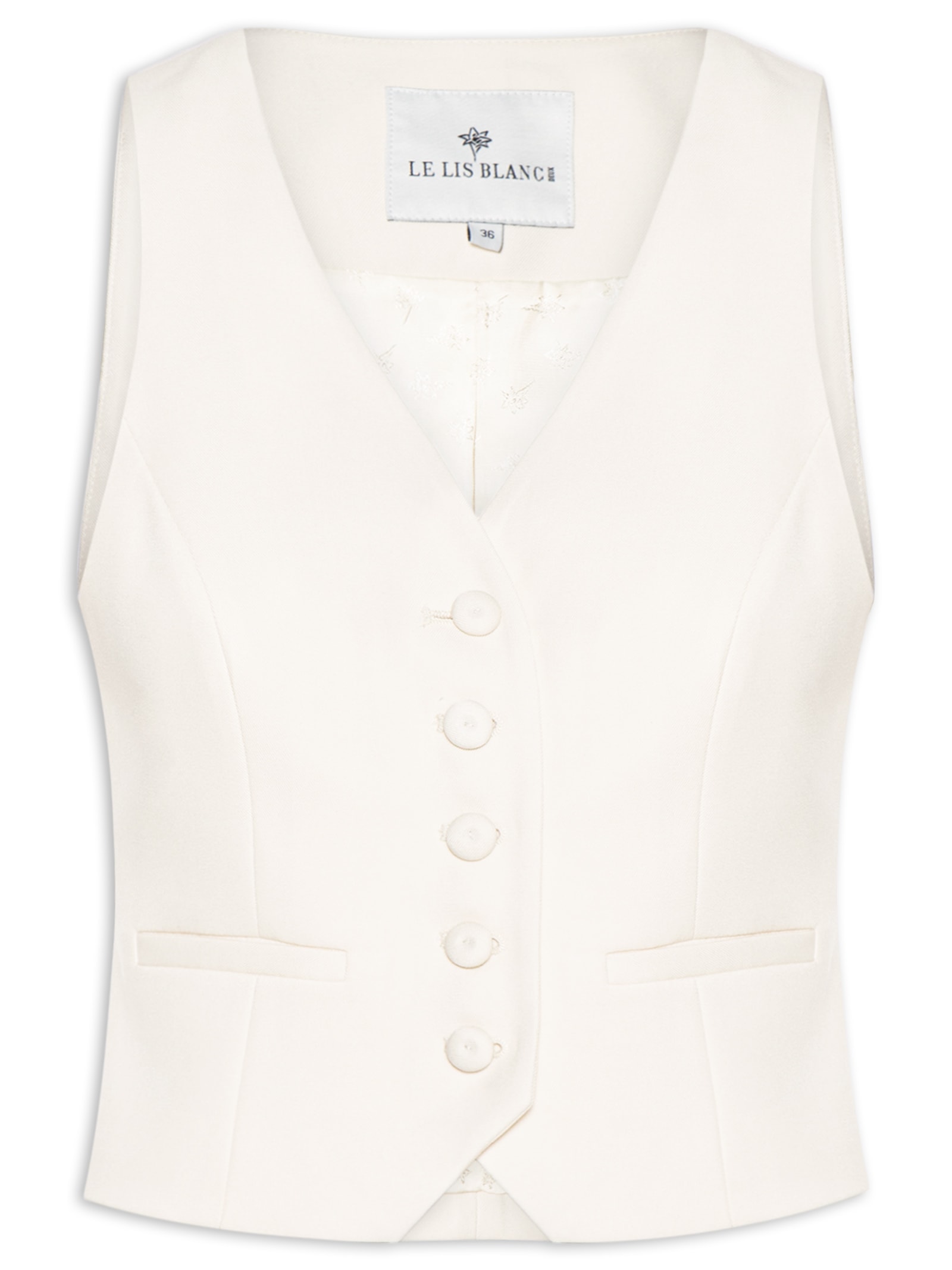 Colete Feminino Stella Branco Le Lis