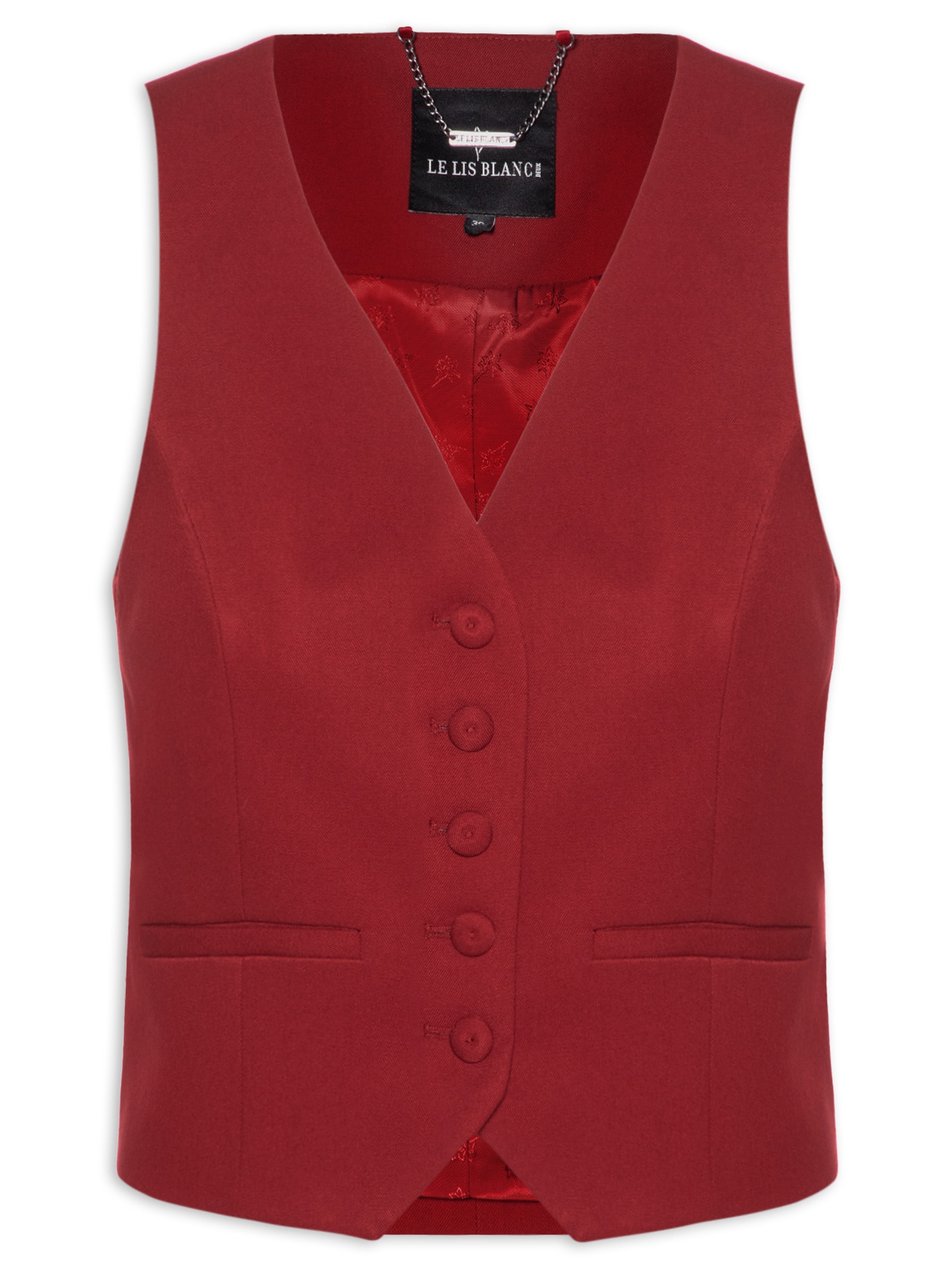 Colete Feminino Stella III Vermelho Le Lis