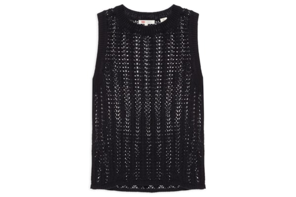 Colete Feminino Sunrise Crochet Tank - Preto