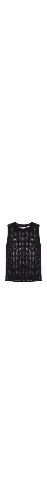 Colete Feminino Sunrise Crochet Tank - Preto