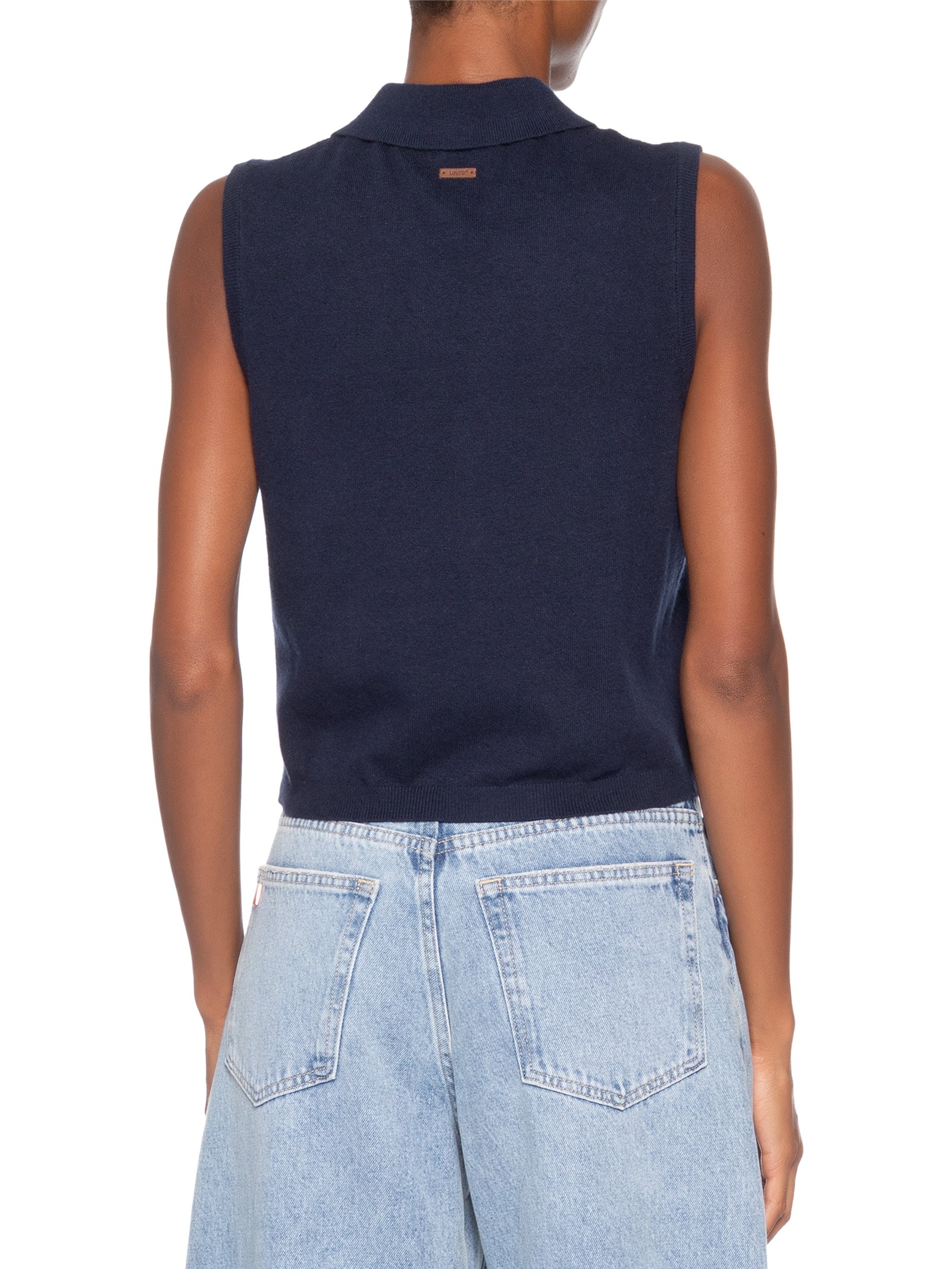 Colete Feminino Super Soft Mini Ruffle Vest Azul Levi's