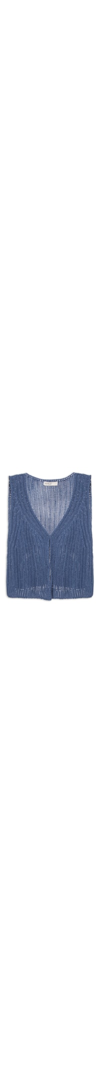 Colete Feminino Tricot - Azul