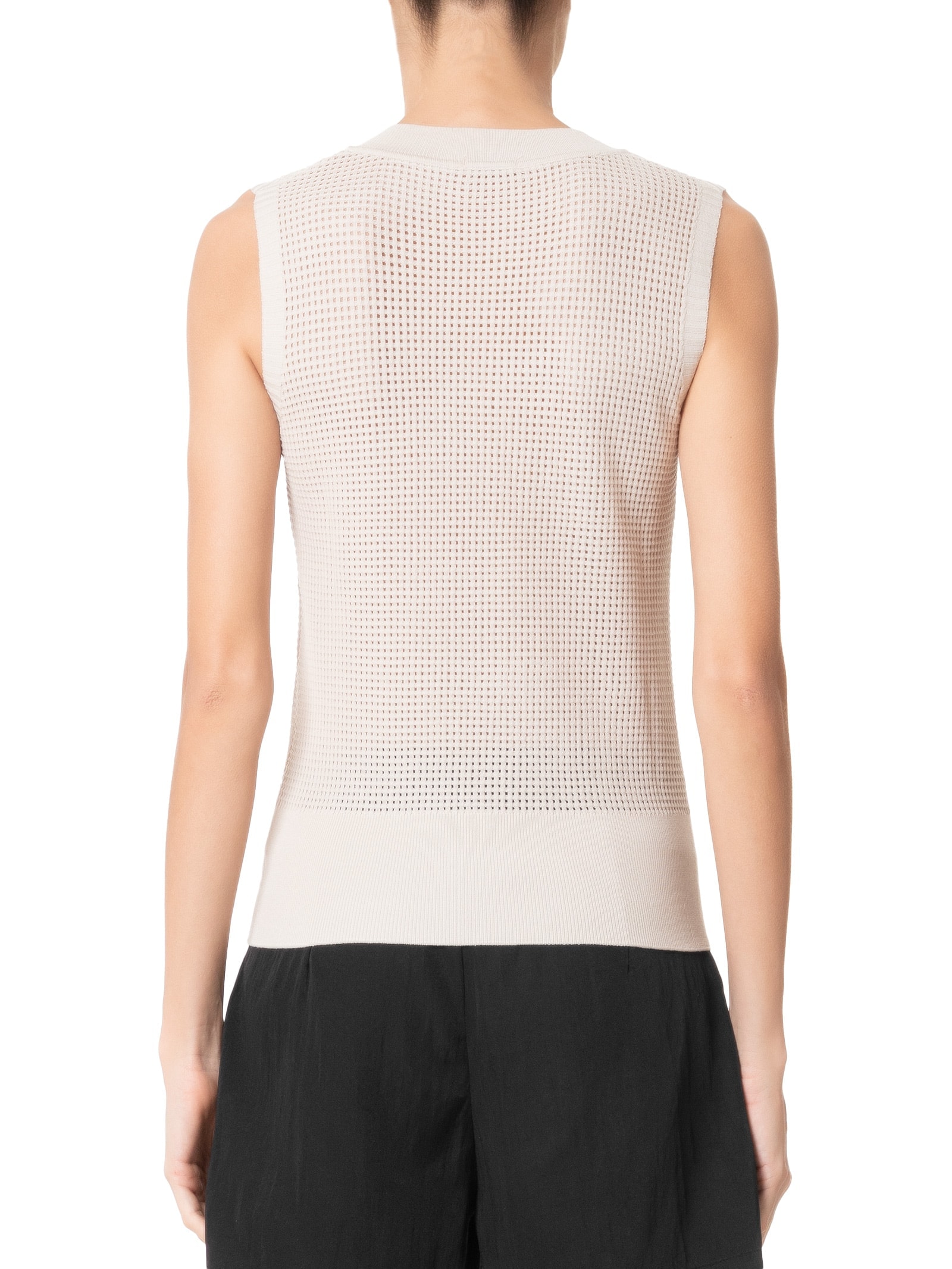 Colete Feminino Tricot Bege Basiq