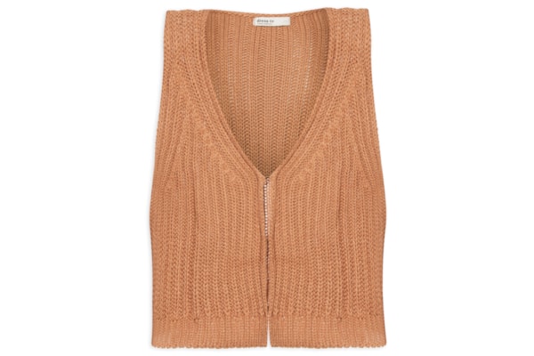 Colete Feminino Tricot - Bege