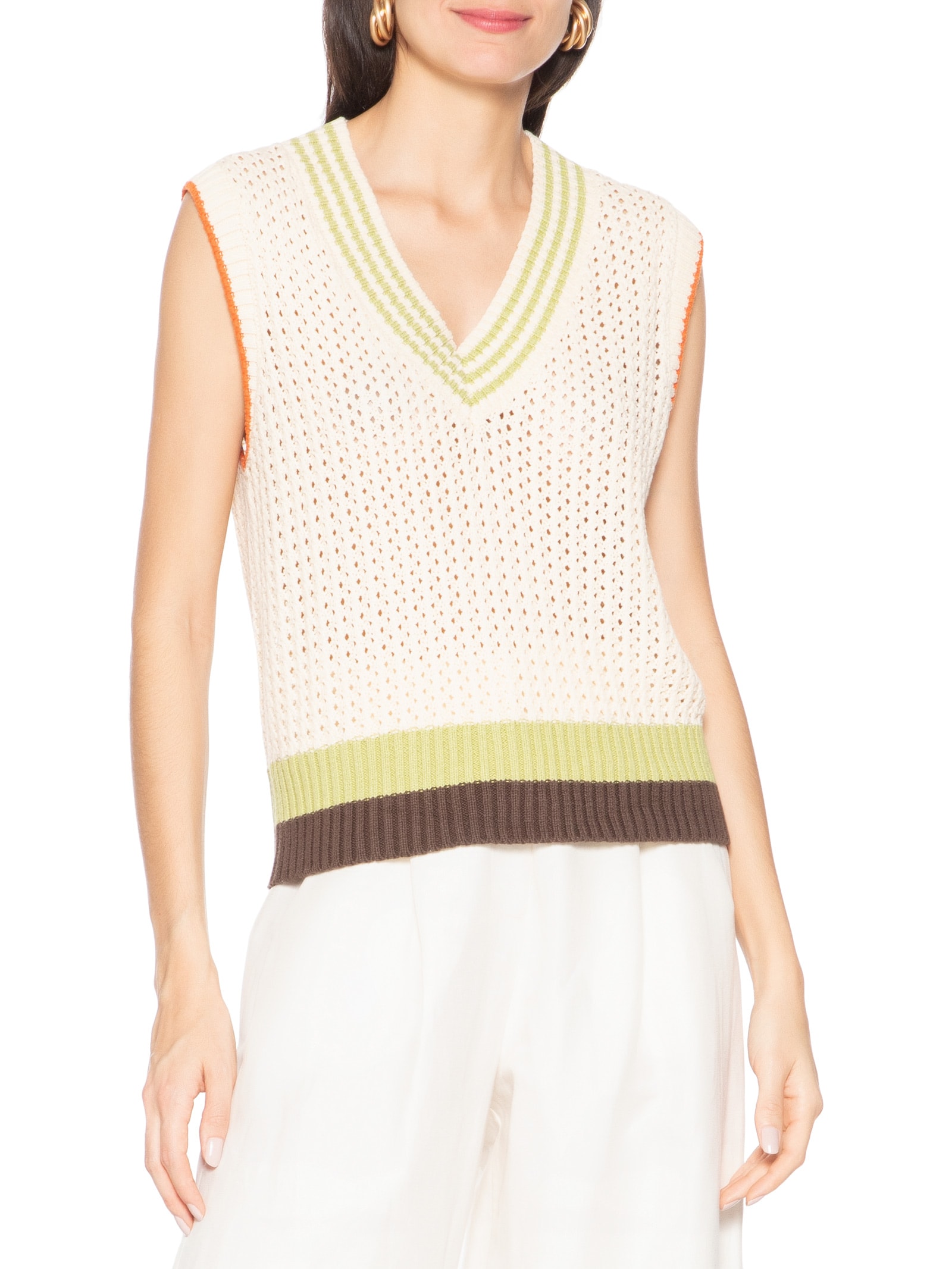 Colete Feminino Tricot Bege Hering