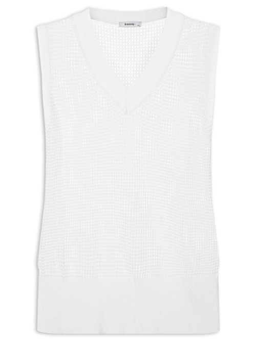 Colete Feminino Tricot – Branco