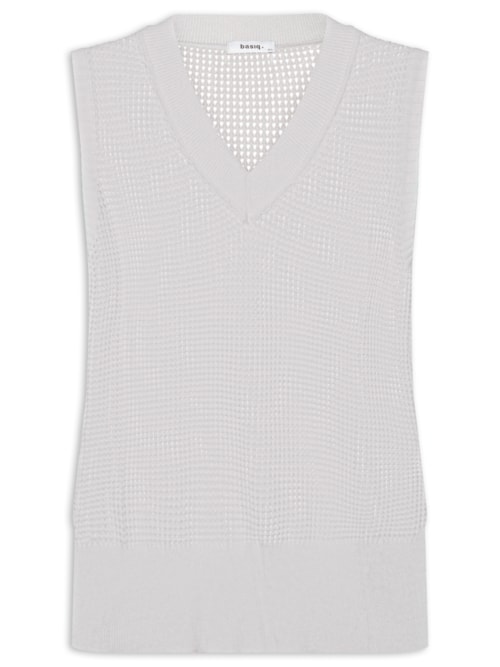 Colete Feminino Tricot – Cinza
