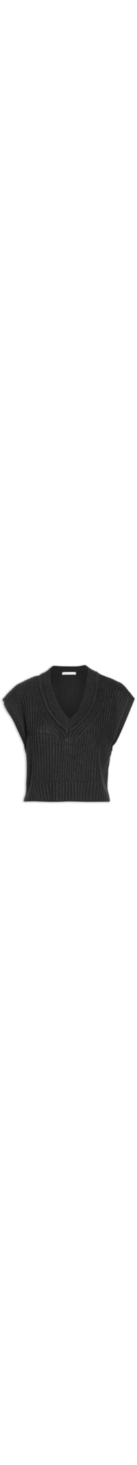 Colete Feminino Tricot Preto