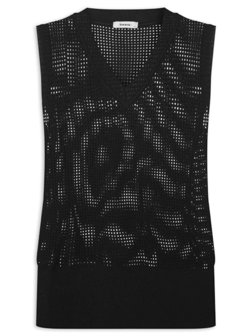 Colete Feminino Tricot – Preto
