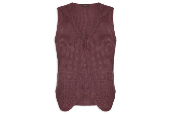 Colete Feminino Tricot - Vermelho