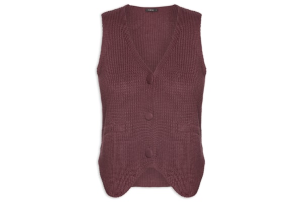 Colete Feminino Tricot - Vermelho