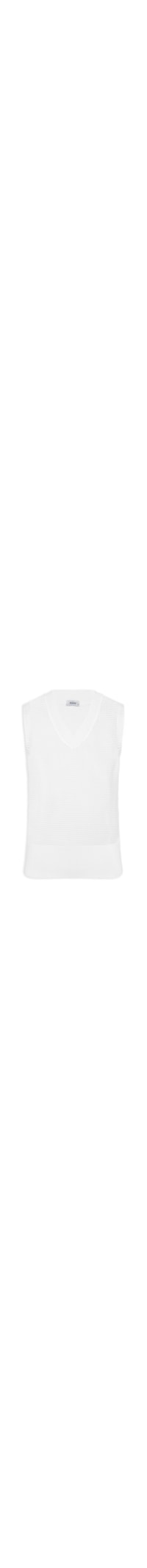 Colete Feminino Tricot Waffle - Branco
