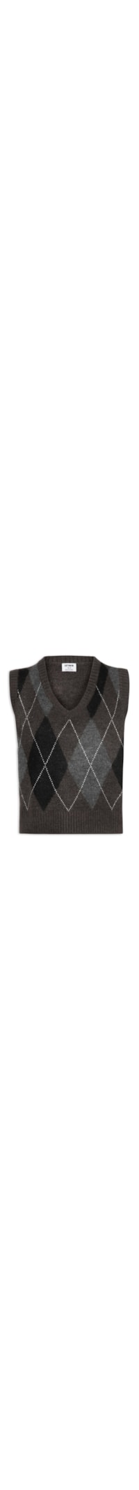 Colete Feminino V-Neck Slouch - Marrom