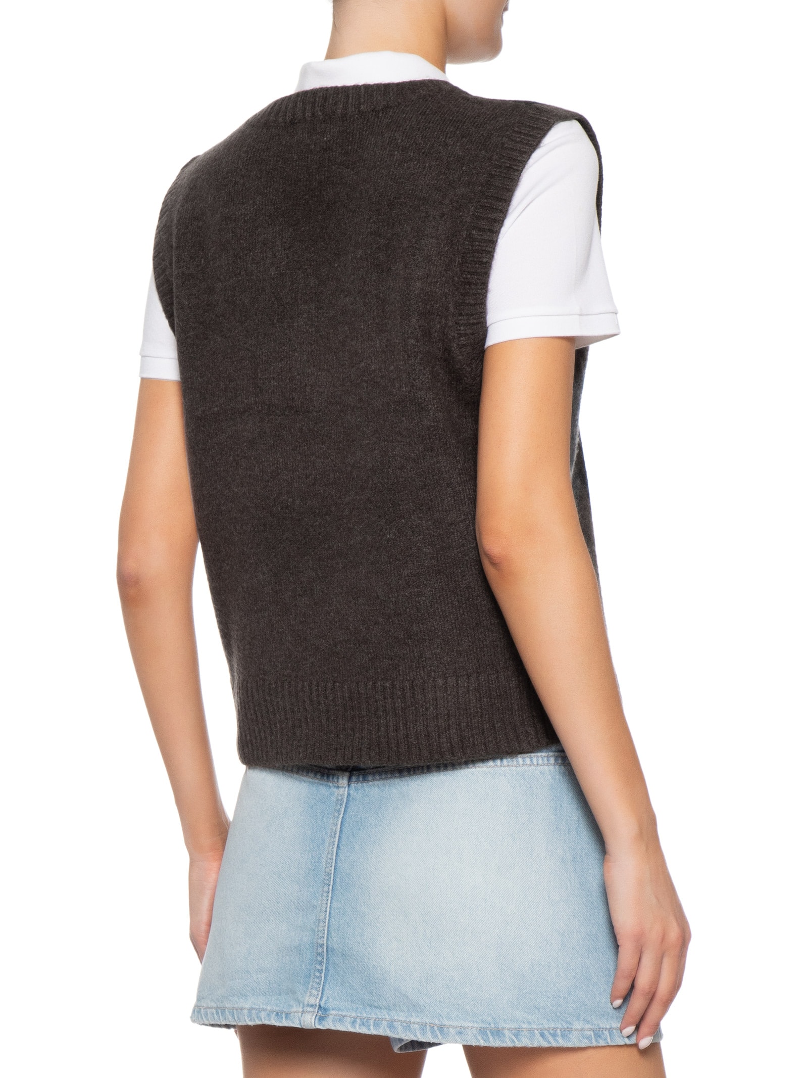 Colete Feminino V-Neck Slouch Marrom Cotton On