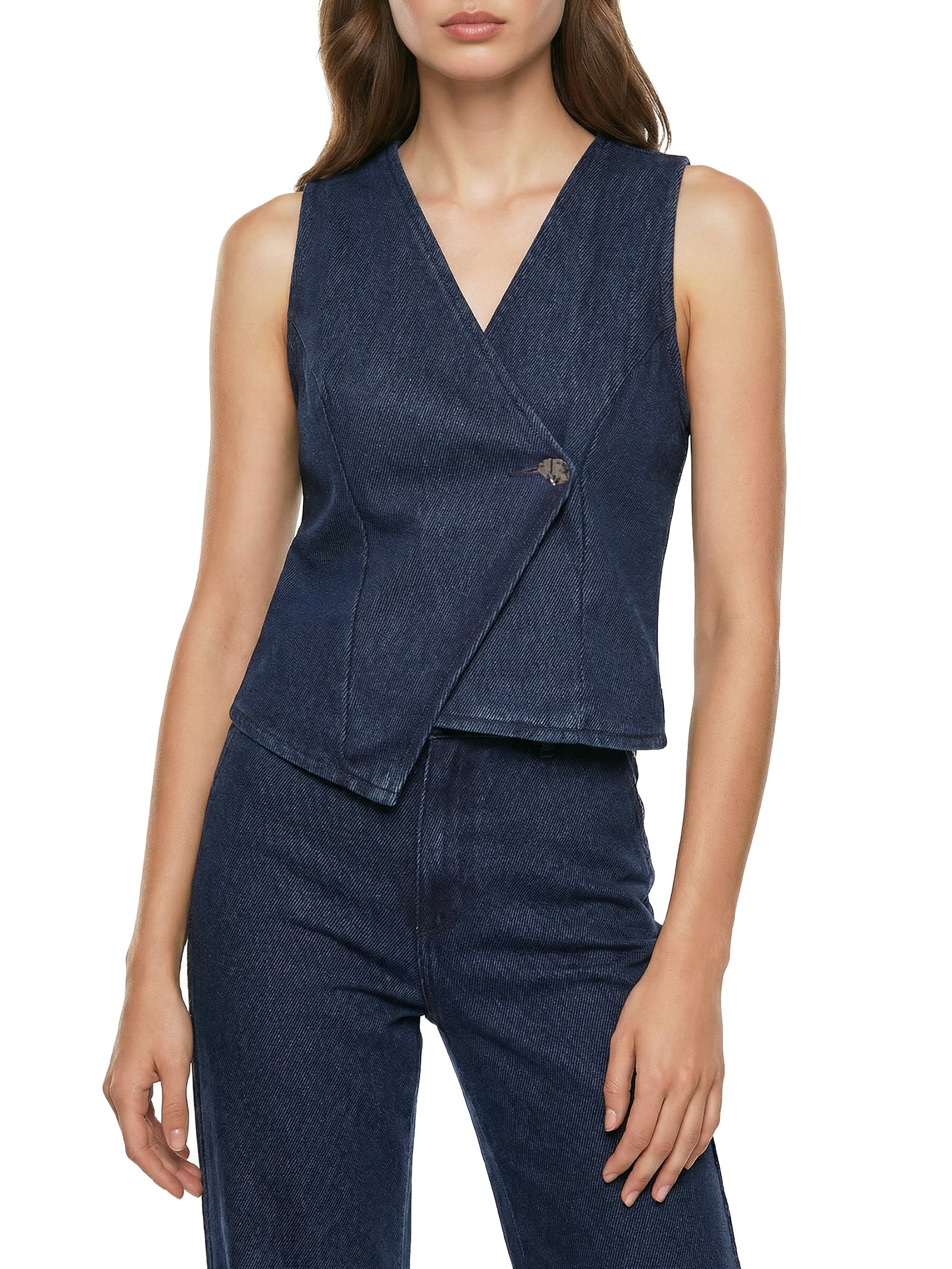 Colete Jeans Feminino Azul Colcci