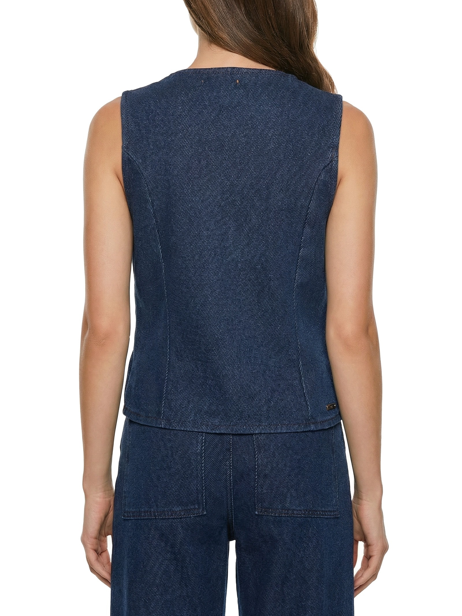Colete Jeans Feminino Azul Colcci