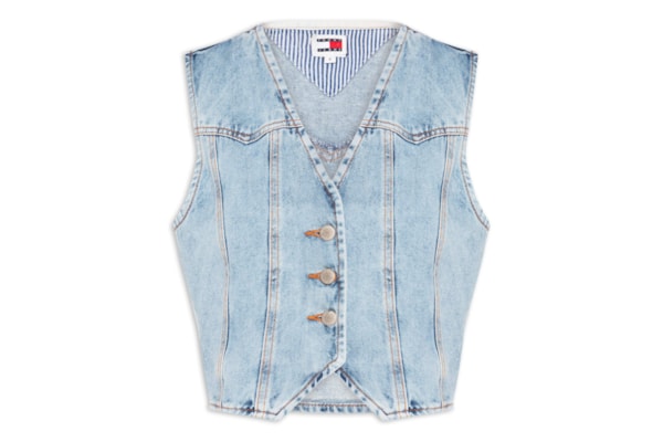 Colete Jeans Feminino Vest BI6113 - Azul