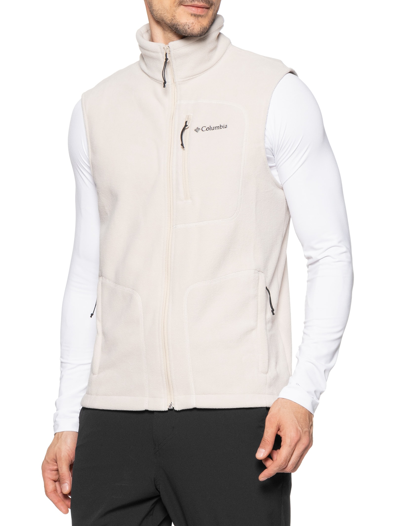Colete Maculino Fleece Fast Trek™ Vest Bege Columbia