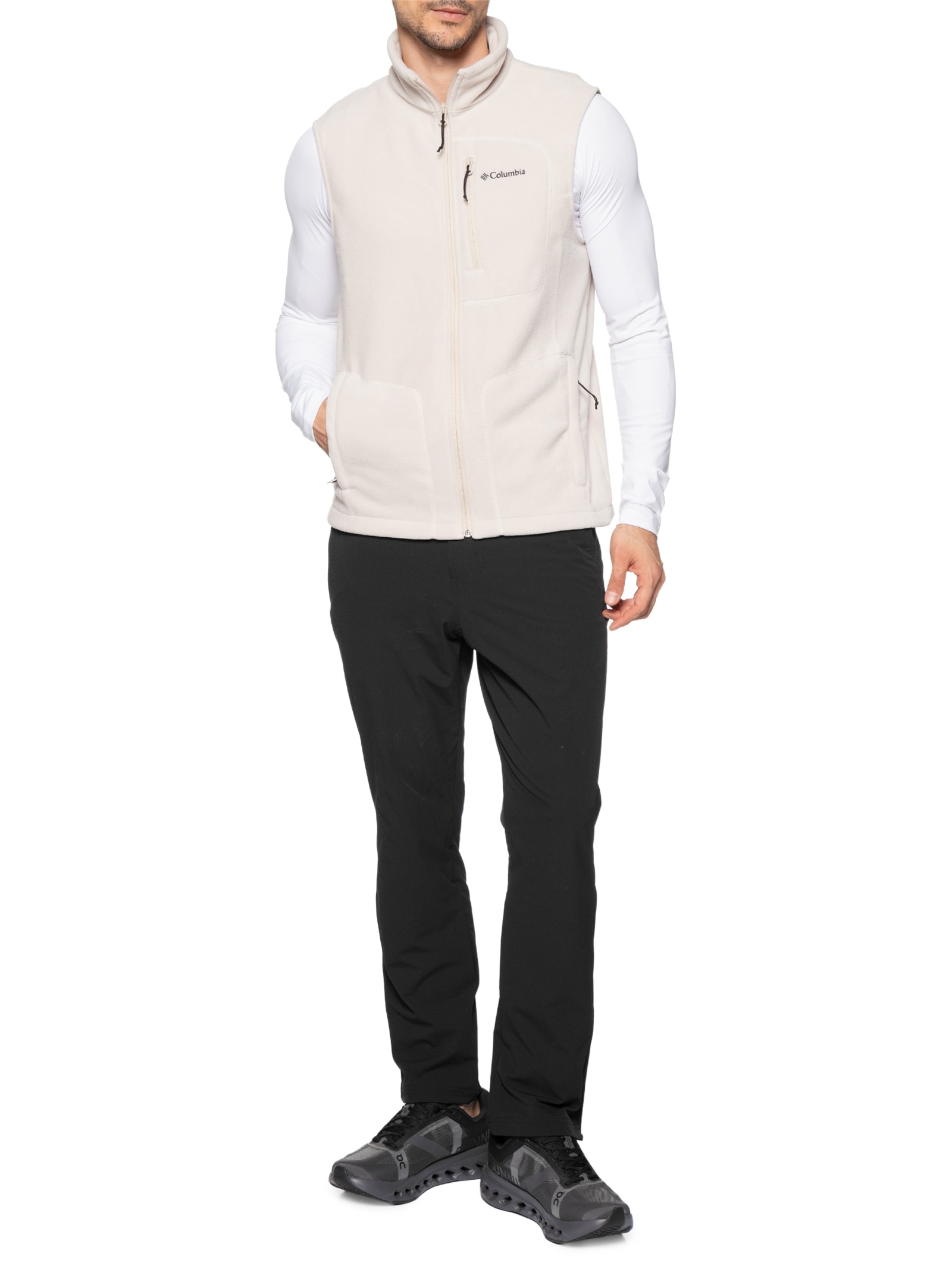 Colete Maculino Fleece Fast Trek™ Vest Bege Columbia