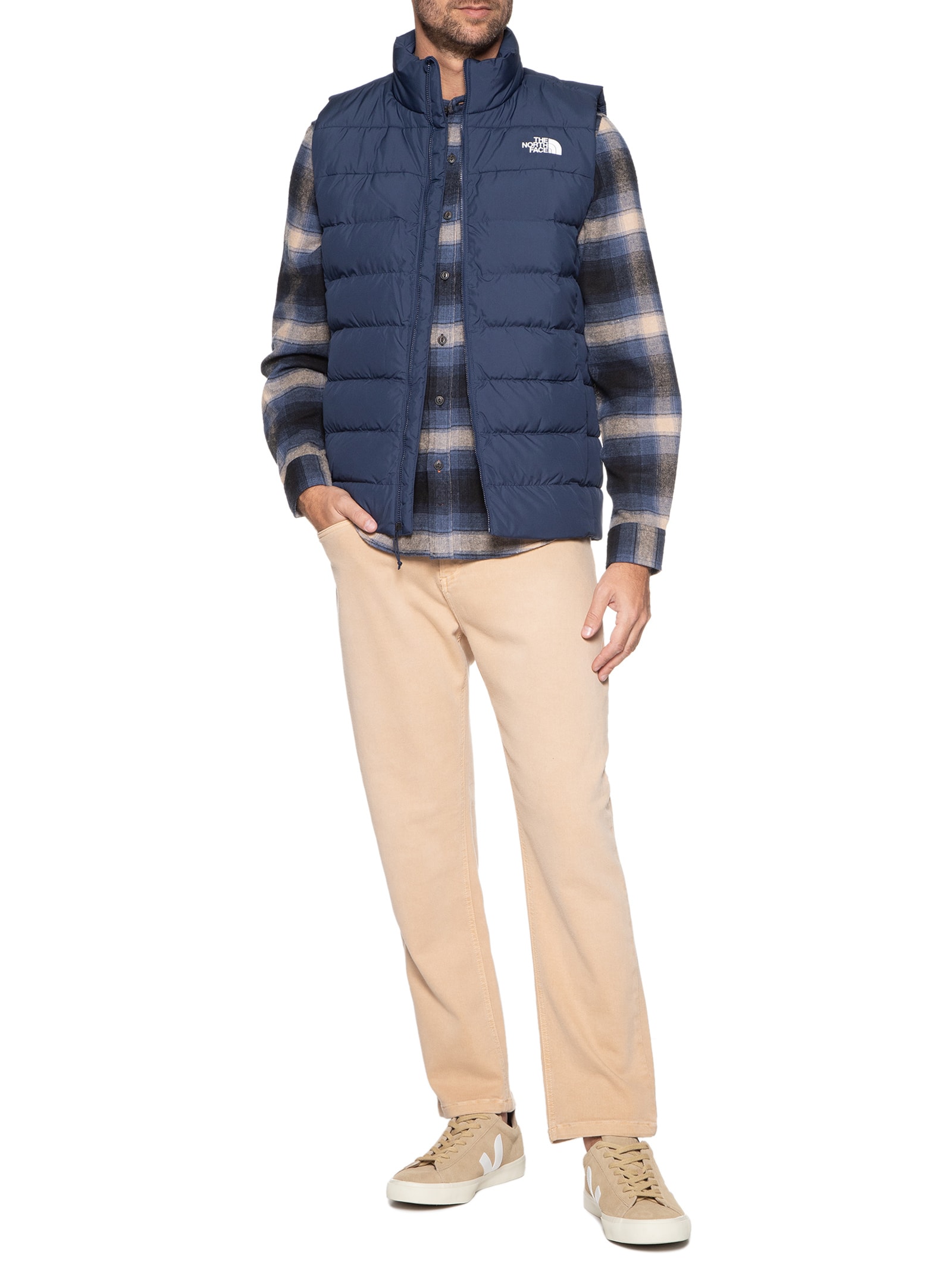 Colete Masculino Aconcagua 3 Vest Azul The North Face