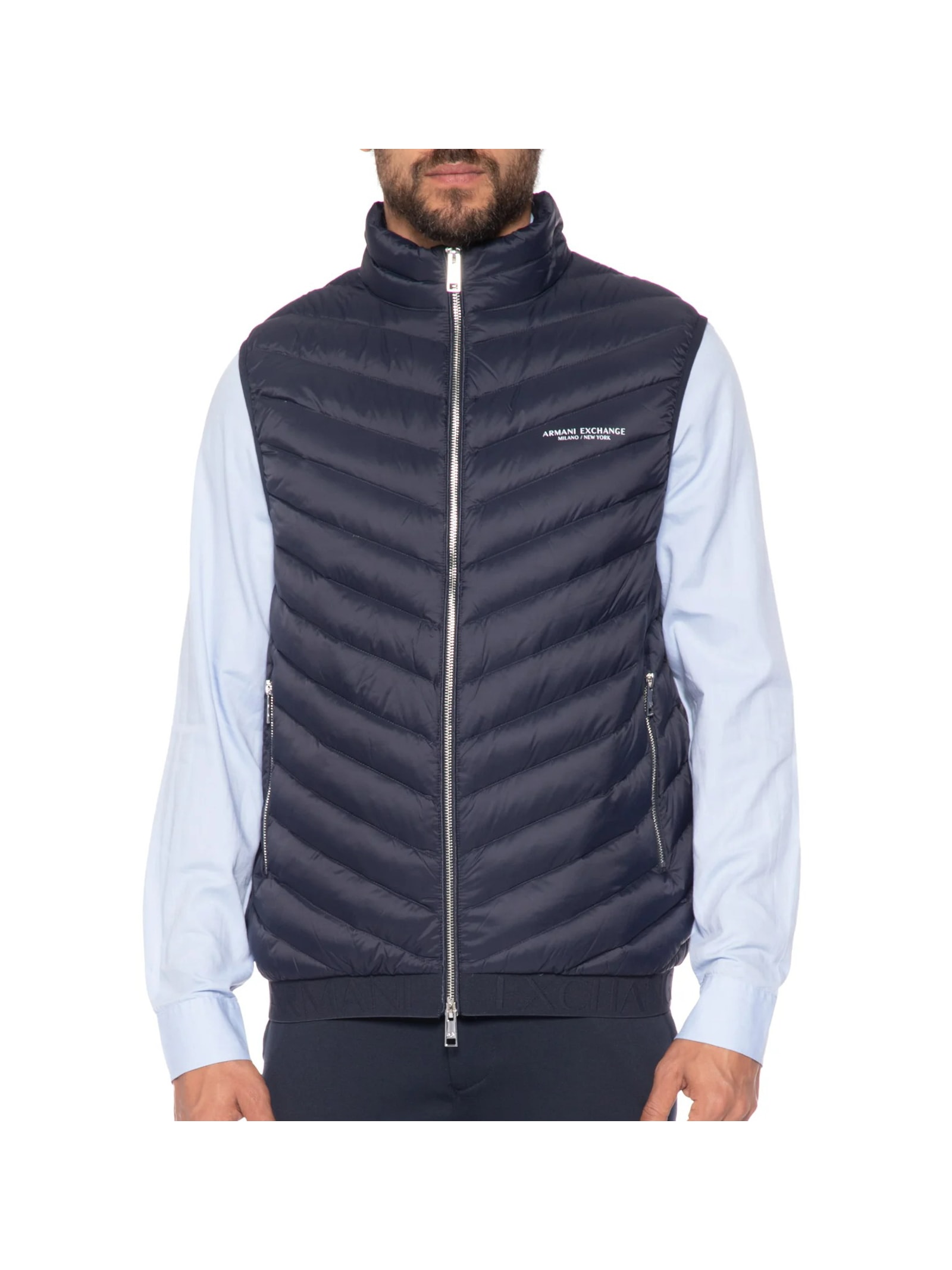 Colete Masculino Puffer Azul Armani Exchange