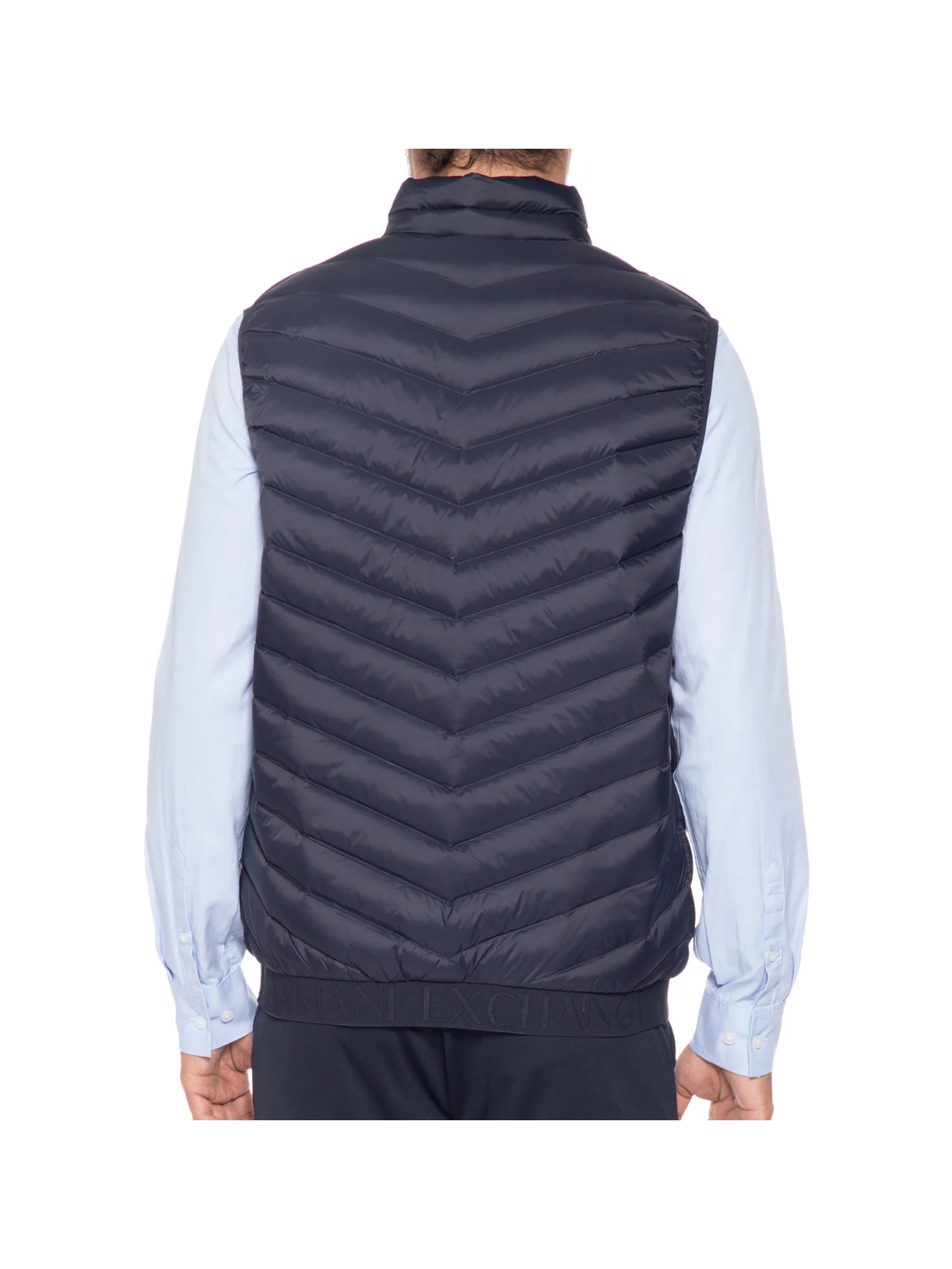 Colete Masculino Puffer Azul Armani Exchange