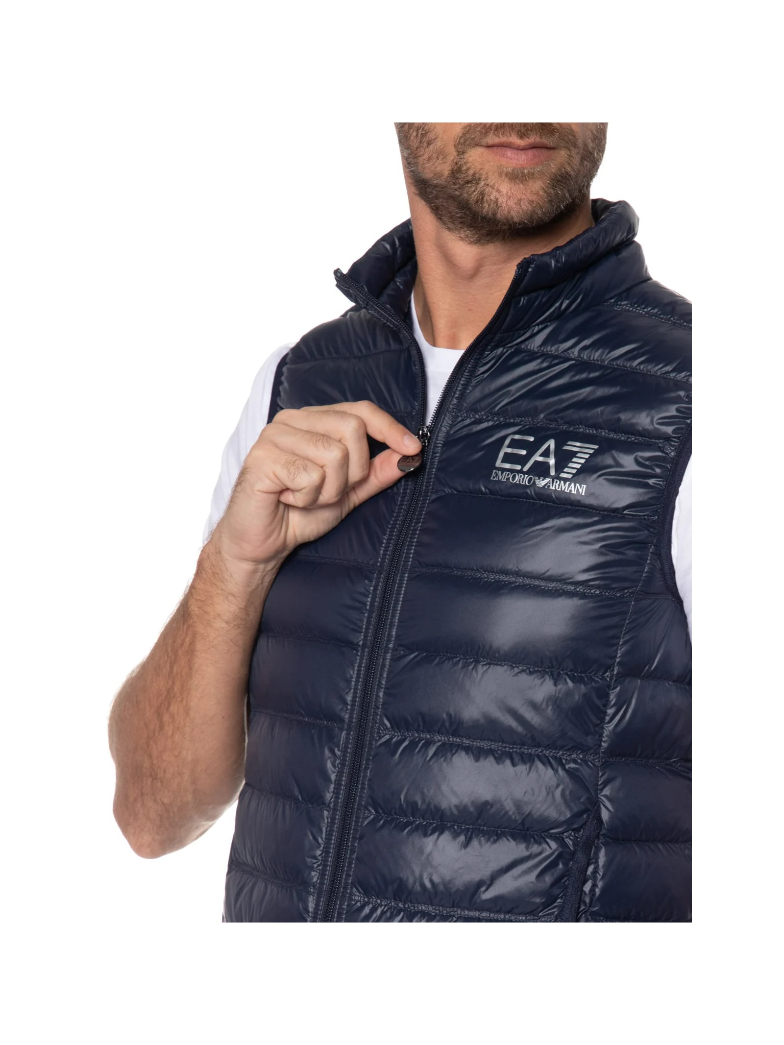 Colete Masculino Puffer Azul Ea7 Emporio Armani