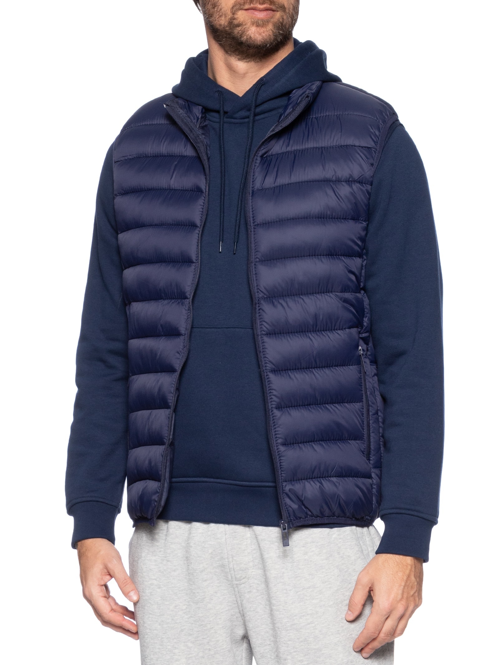 Colete Masculino Puffer Azul Basiq Men
