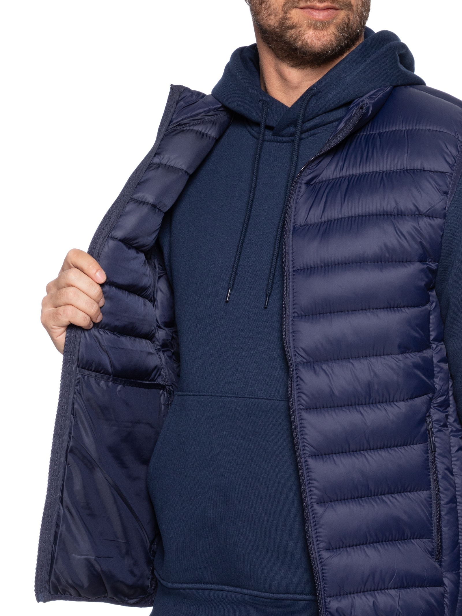 Colete Masculino Puffer Azul Basiq Men
