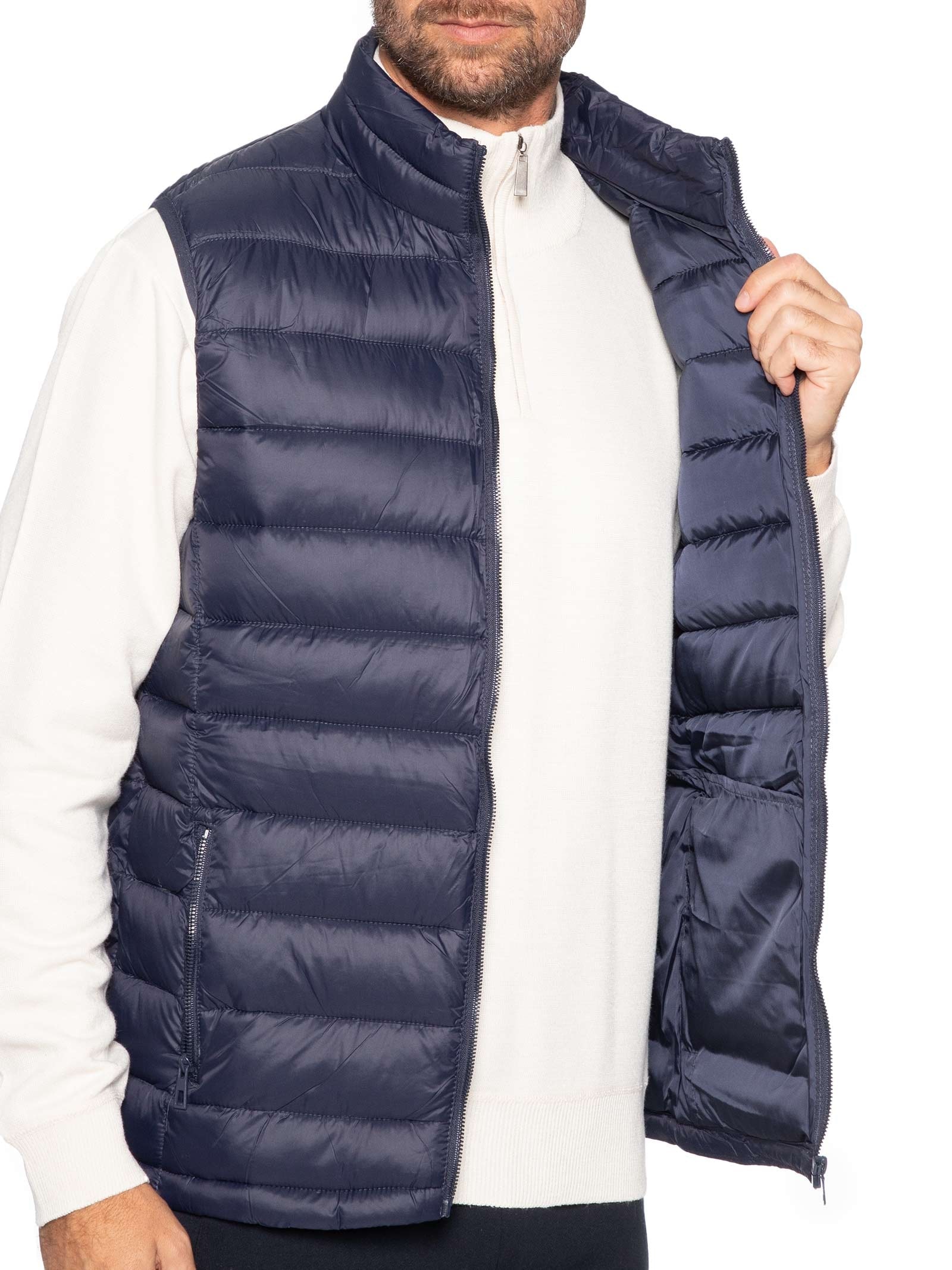 Colete Masculino Puffer Azul Basiq Men