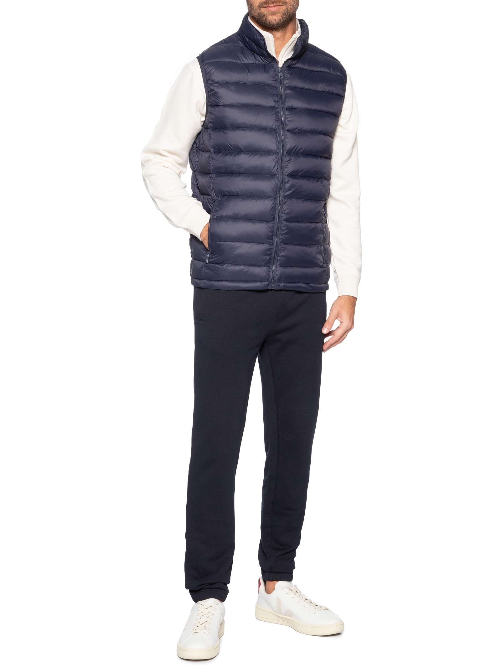 Colete Masculino Puffer Azul Basiq Men