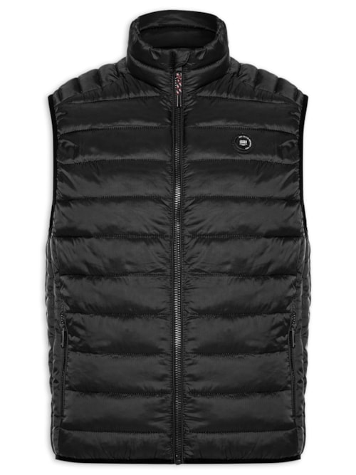Colete Masculino Puffer Bradley Light – Preto