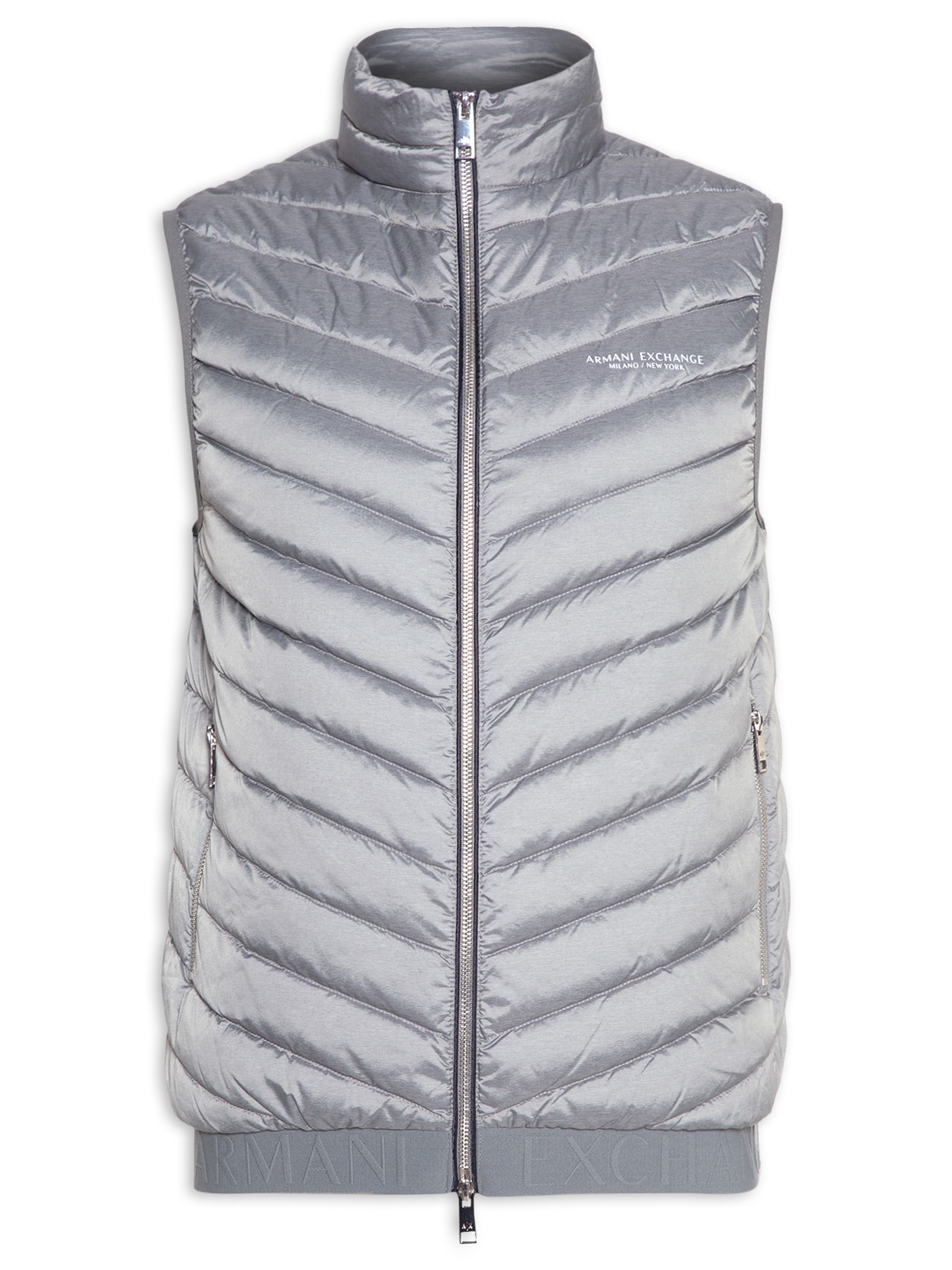 Colete Masculino Puffer Cinza Armani Exchange