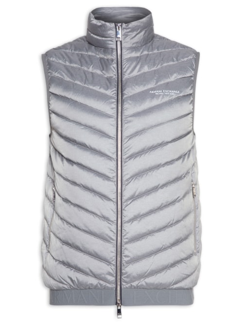 Colete Masculino Puffer – Cinza