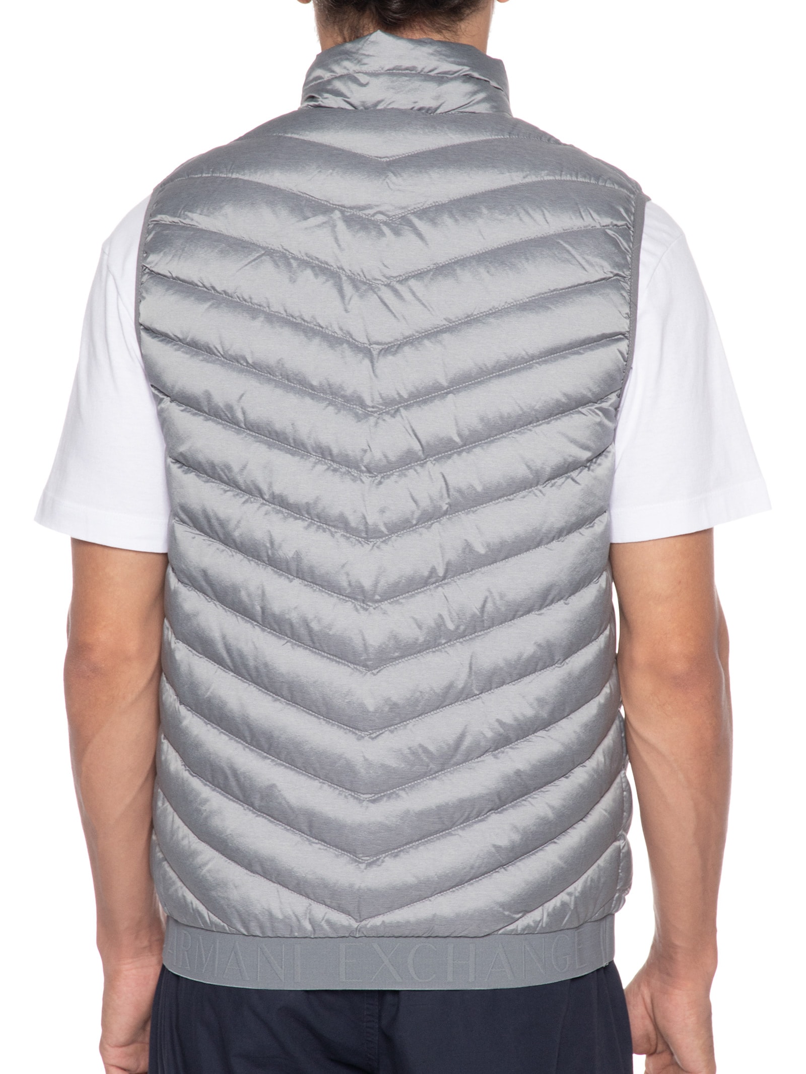 Colete Masculino Puffer Cinza Armani Exchange