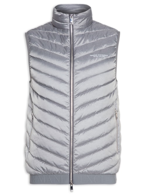 Colete Masculino Puffer - Cinza