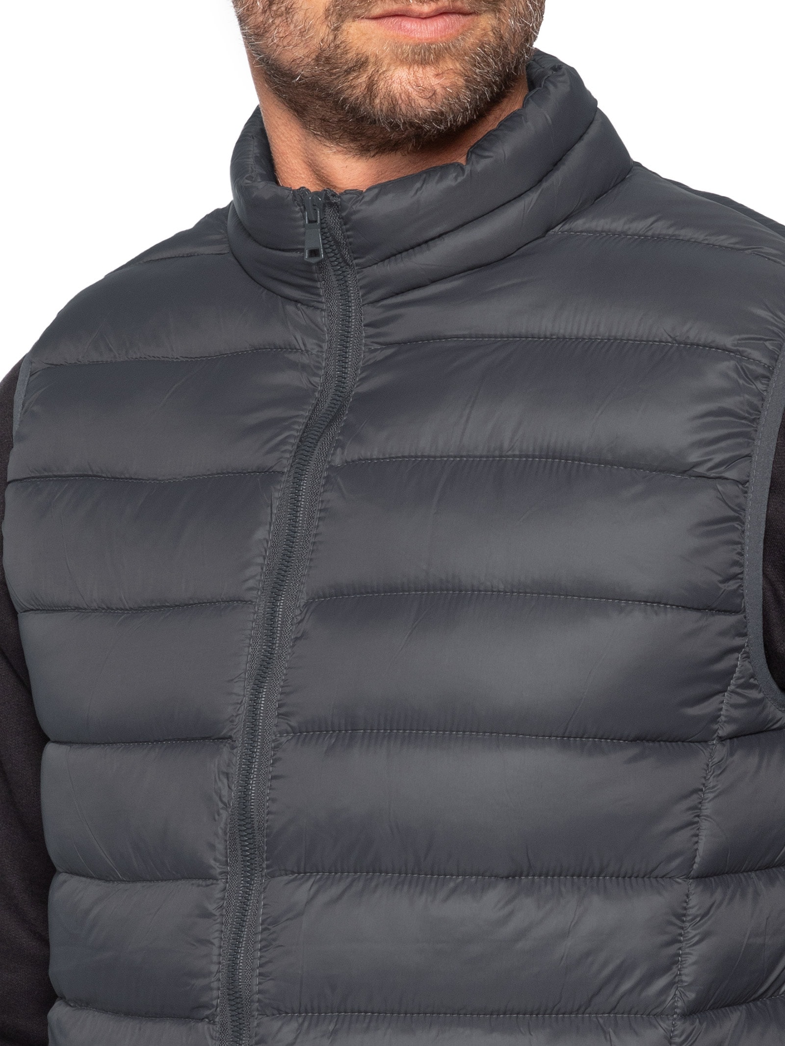 Colete Masculino Puffer Cinza Basiq Men