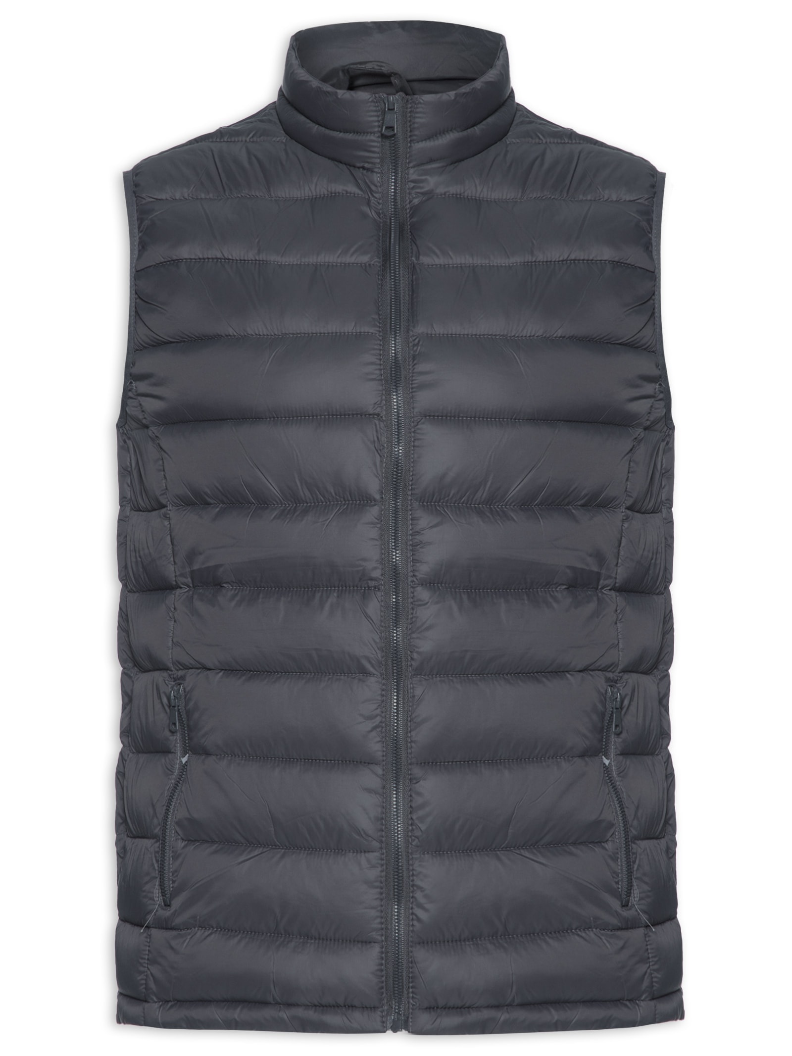 Colete Masculino Puffer Cinza Basiq Men
