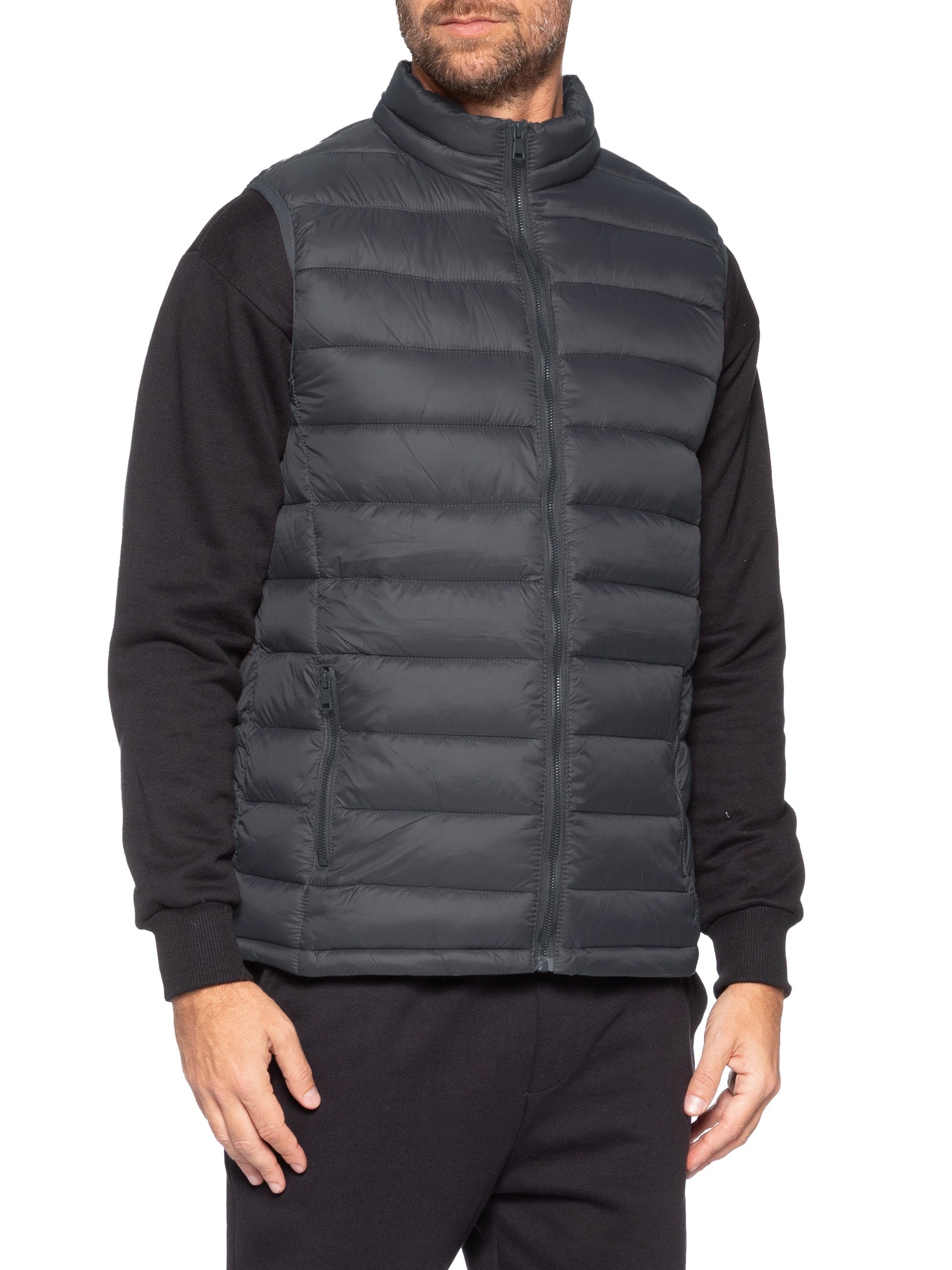 Colete Masculino Puffer Cinza Basiq Men