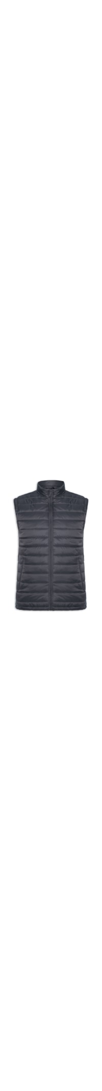 Colete Masculino Puffer Com Saquinho - Cinza