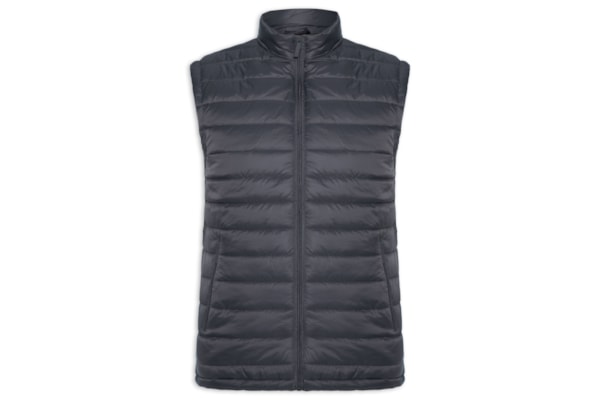 Colete Masculino Puffer Com Saquinho - Cinza