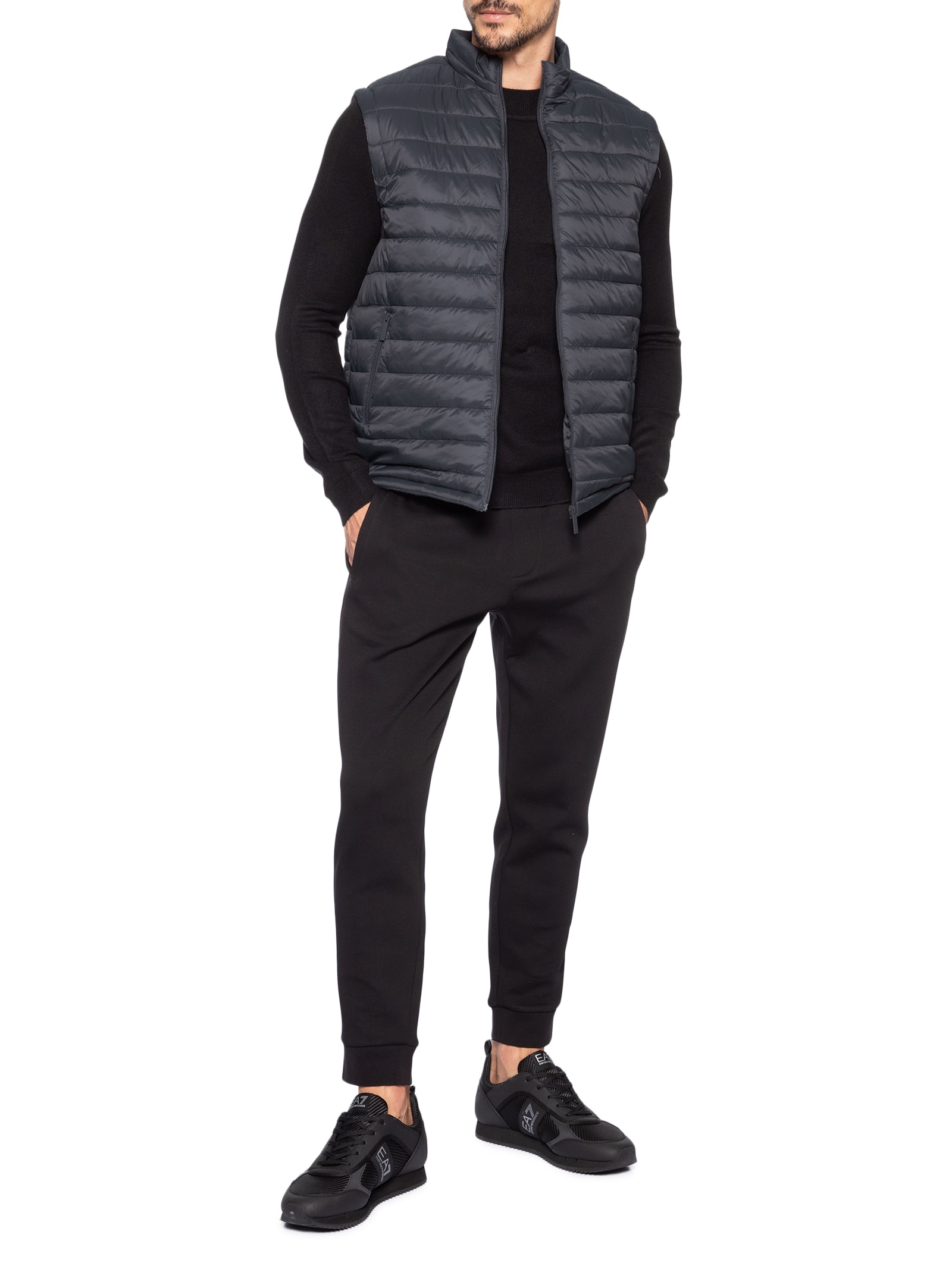 Colete Masculino Puffer Com Saquinho Cinza '2 Essential