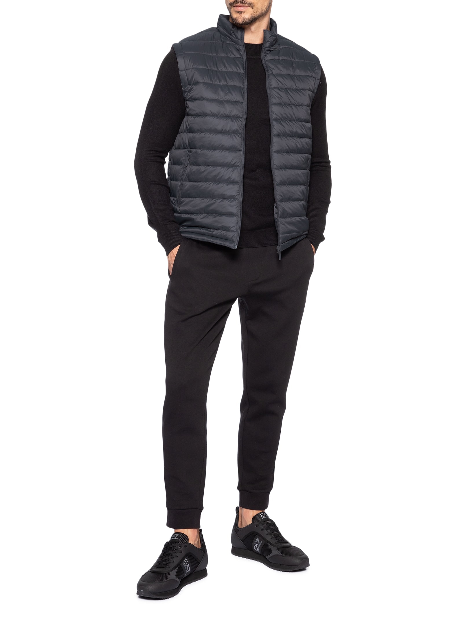 Colete Masculino Puffer Com Saquinho Cinza '2 Essential