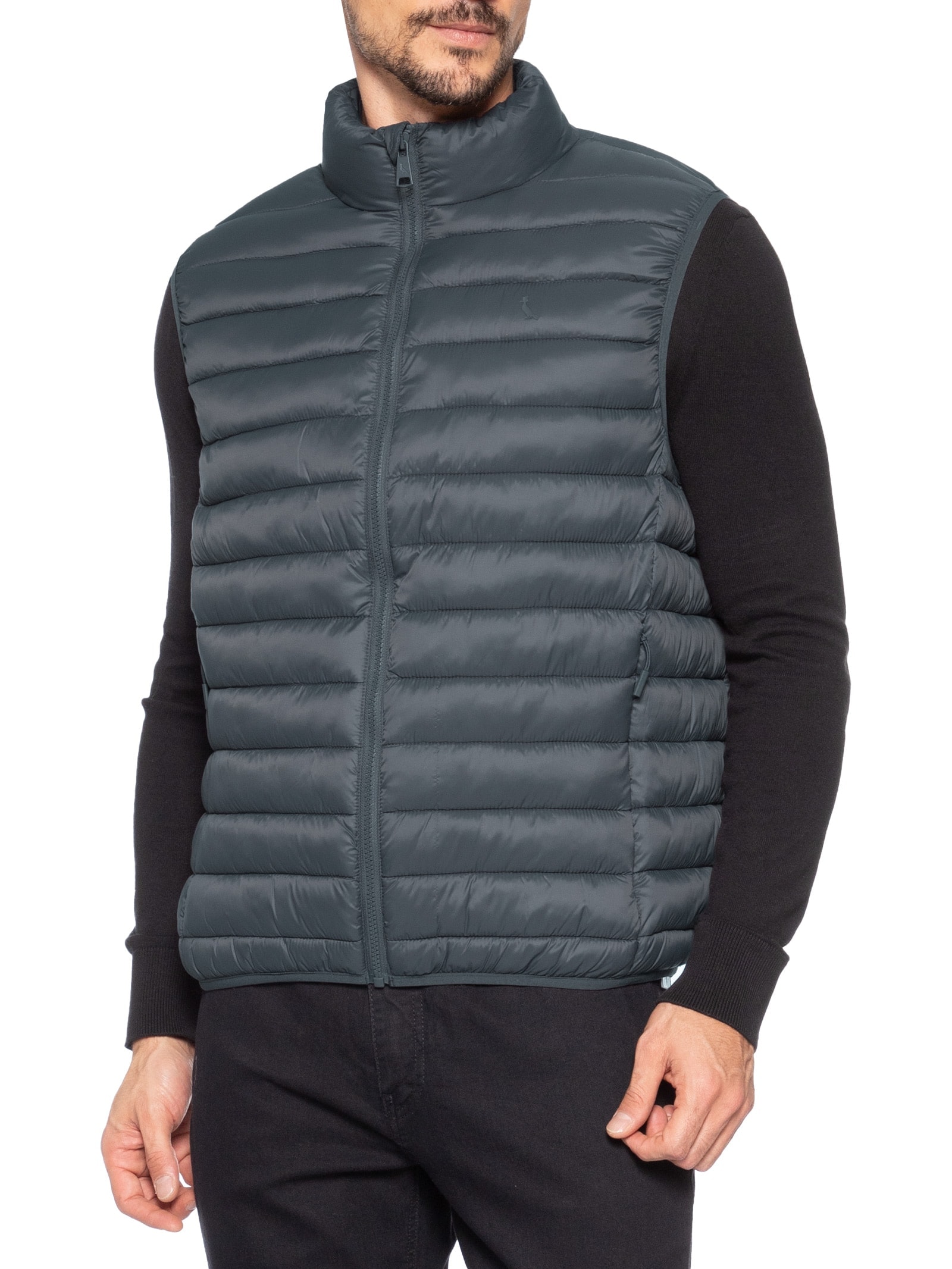 Colete Masculino Puffer Downtown Cinza Reserva