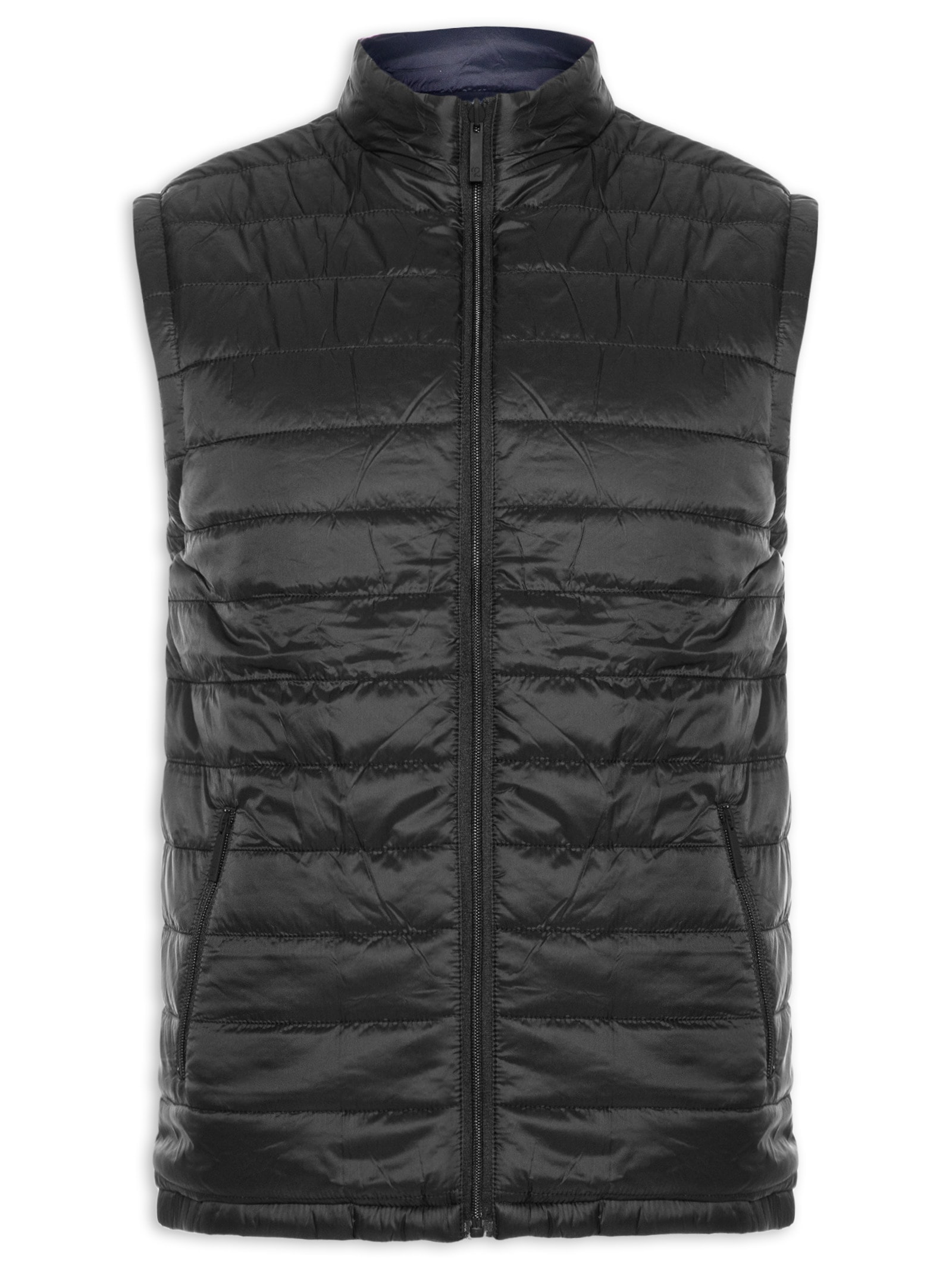 Colete Masculino Puffer Dupla Face Azul '2 Essential