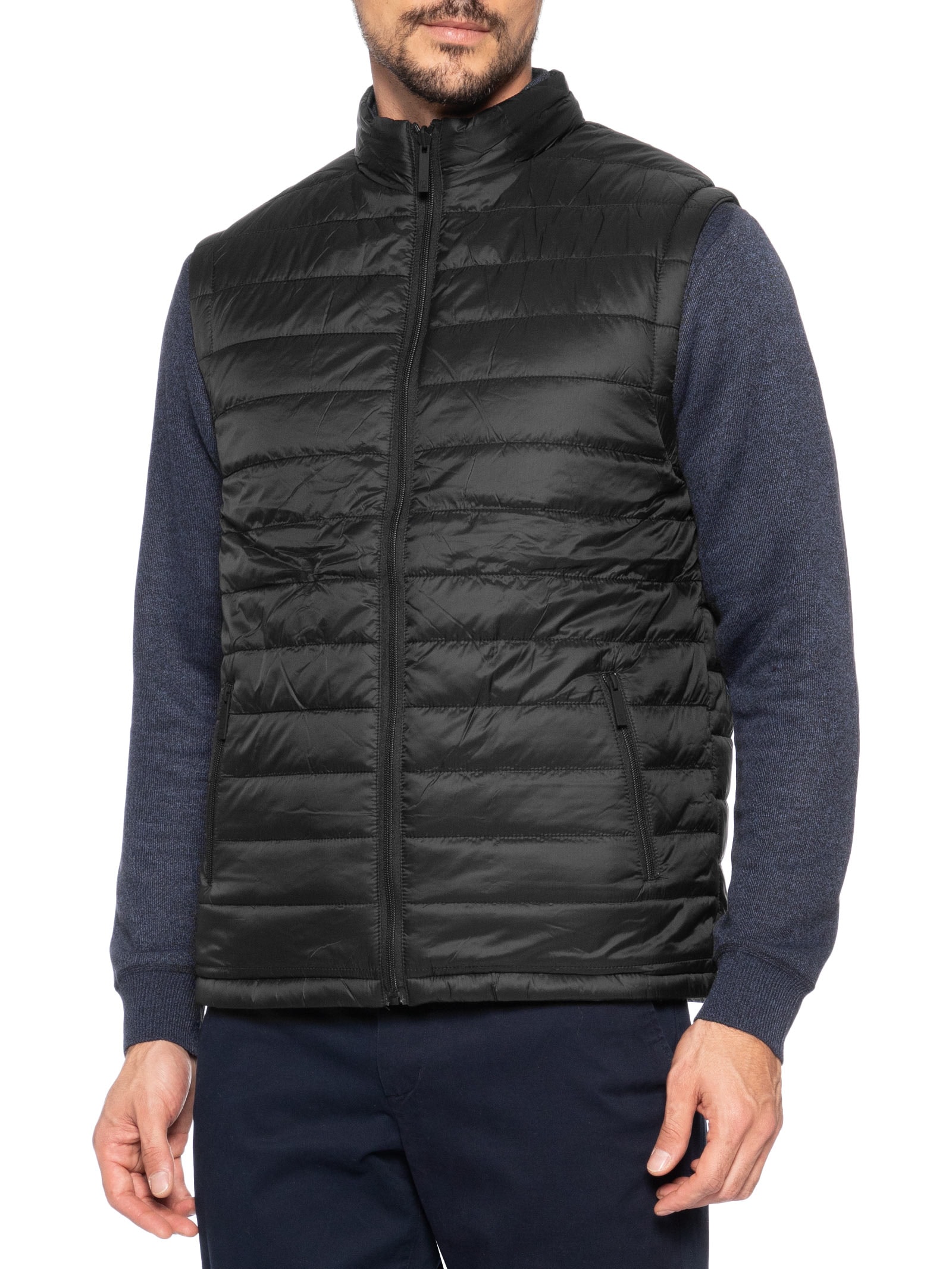 Colete Masculino Puffer Dupla Face Azul '2 Essential