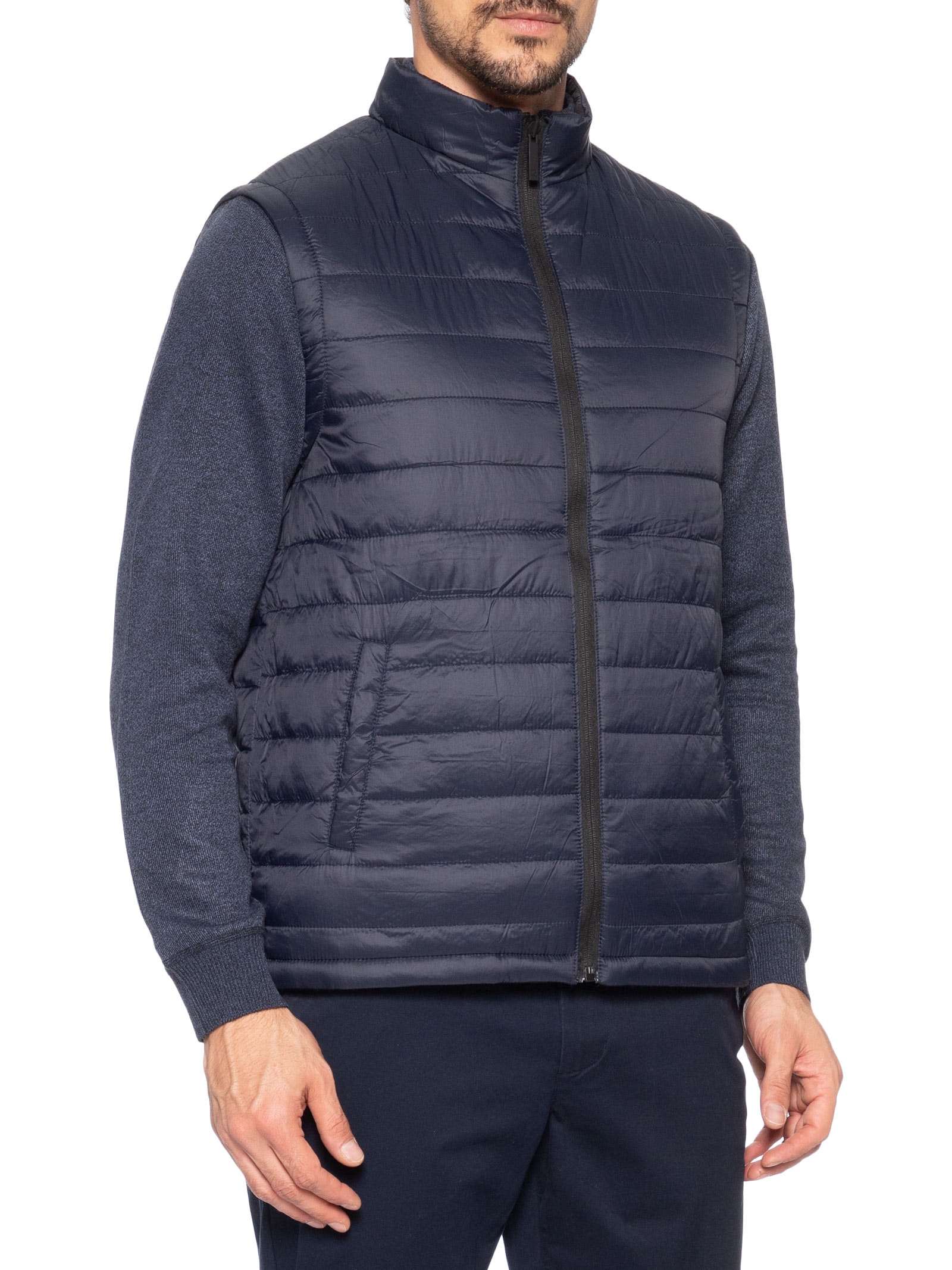 Colete Masculino Puffer Dupla Face Azul '2 Essential