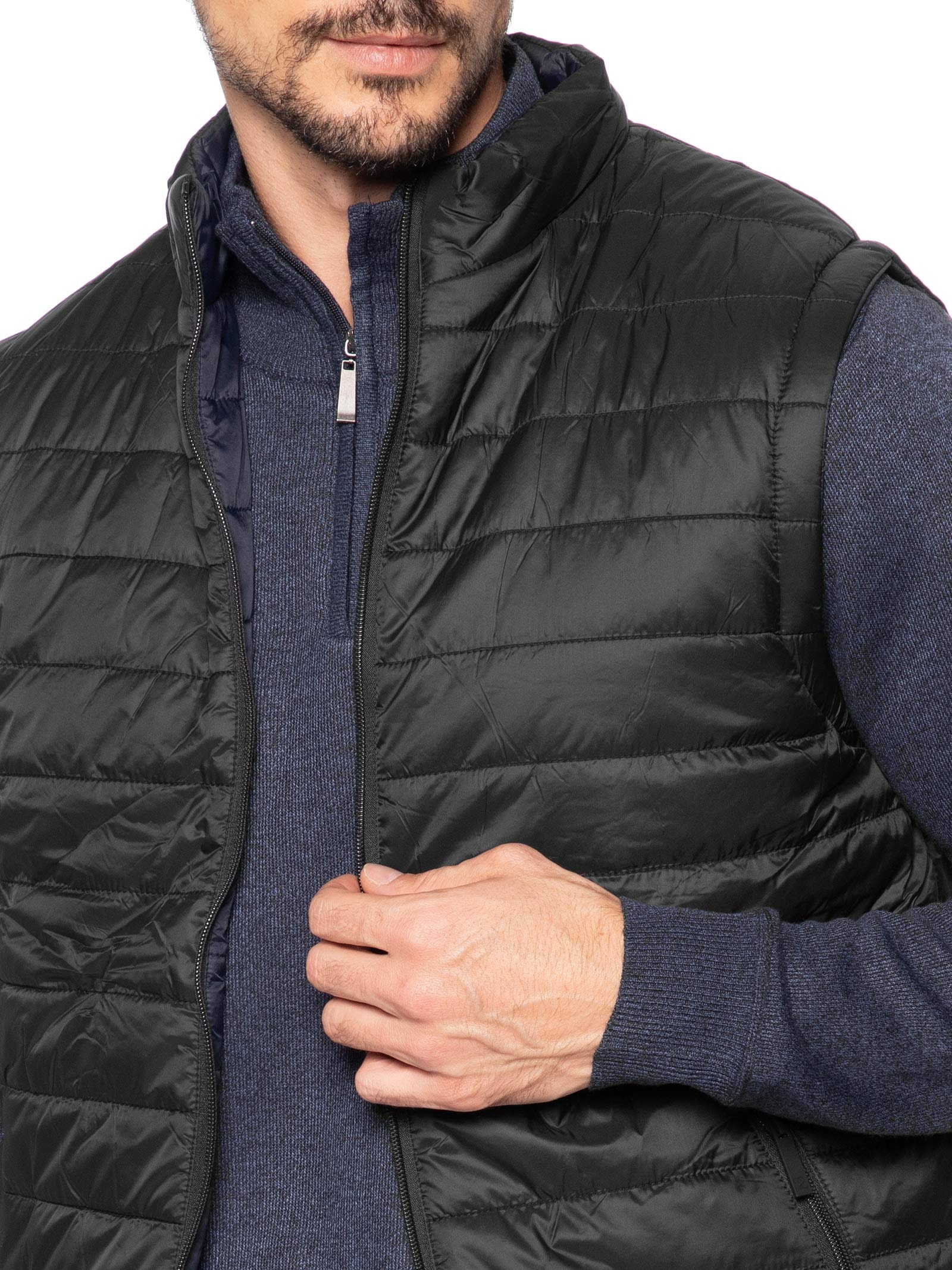 Colete Masculino Puffer Dupla Face Azul '2 Essential
